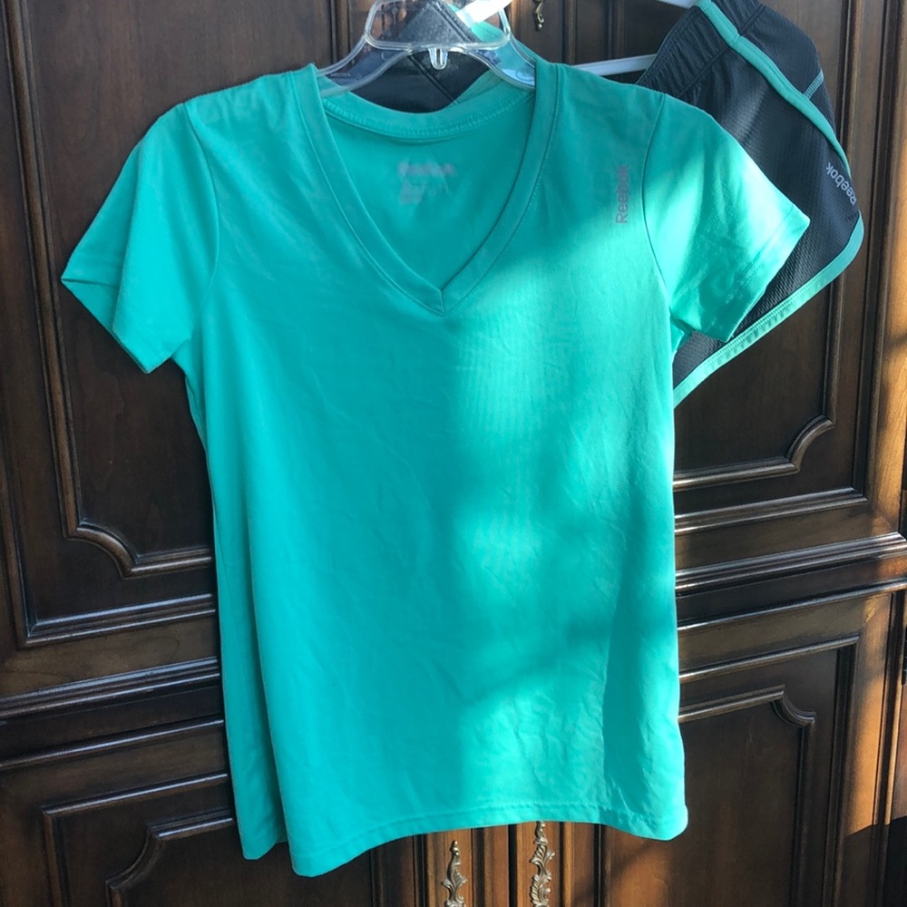 Reebok Woman’s Athletic Shorts and Shirt